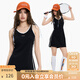 KAMA卡瑪運(yùn)動吊帶紅色裙子女夏季2025新款 性感上衣修身辣妹超顯瘦 黑色 M