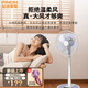 品諾家電輕音升降立式電風扇 家用臥室自然柔風落地扇 大風力直流變頻節(jié)能搖頭辦公室循環(huán)臺式老人實用風扇 FF4-B（機械按鈕-無遙控器）