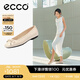 愛步（ECCO）芭蕾舞鞋女 25年夏季新款淺口單鞋蝴蝶結(jié)女鞋 舞悅234313 石灰色23431301378 37