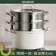 中科德馬克（DUMIK）陶瓷316不銹鋼食品級(jí)蒸鍋家用2025新款燃?xì)庠铍姶艩t專用燉煮