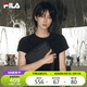 FILA 斐樂【黑武士】挎包男包2025秋時尚休閑單肩包斜挎包隨身包黑色