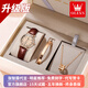 歐利時(shí)（OLEVS）瑞士認(rèn)證品牌手表女復(fù)古簡約輕奢女士手表夜光防水石英表送女友 升級(jí)加強(qiáng)版-棕皮棕面【禮盒裝】