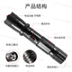 戰(zhàn)術(shù)手電多功能強(qiáng)光放電趕豬驅(qū)狗可調(diào)節(jié)戶(hù)外露營(yíng)夜路巡邏必備神器 1101加強(qiáng)版 黑色