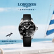 浪琴（LONGINES）瑞士手表 康卡斯?jié)撍盗?機(jī)械橡膠男表七夕禮物L(fēng)37824569