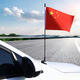 巫記車上插的小紅旗汽車天線小紅旗車載外置五星紅旗車載天線紅旗夾邊 國旗一個(gè)