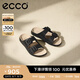 愛步（ECCO）拖鞋男 25年夏季沙灘一腳套外穿男鞋 科摩500984 黑色50098402001 40