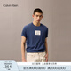 Calvin KleinJeans25春夏男士簡約ck鏤空字母膠印純棉針織短袖T恤4RB842G