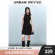 UR2025春季新款女摩登氣質(zhì)褶皺收腰顯瘦無袖連衣裙UYY750030