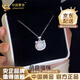 中國黃金（CHINA GOLD）925銀在逃公主玉髓項(xiàng)鏈女輕奢貓咪項(xiàng)鏈七夕情人節(jié)送女友生日禮物 925銀貓咪玉髓項(xiàng)鏈【品牌禮盒】