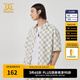 卡賓（CABBEEN）【棋盤格】商場同款牛仔短袖襯衫男2024夏季新款寬松潮牌襯衣 米白色12 M /170/48