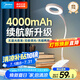 美的（Midea）充電款小臺燈家用學(xué)生學(xué)習(xí)專用書桌燈宿舍閱讀夾子床頭燈
