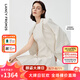 朗姿【三醋酸Basic衣櫥】白色女士小西裝外套夏新款西服明星同款 米白色2 2XL