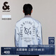 杰克·瓊斯（JACK&JONES）春季新款潮流酷炫百搭寬松背后印花棒球領(lǐng)夾克外套男款225121050 E39水銀灰 3XL （195）