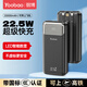 羽博充電寶20000毫安時(shí)自帶三線三合一超大容量2萬(wàn)快充適用于華為蘋(píng)果小米移動(dòng)電源手機(jī)平板通用 黑色