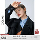 自巧小個(gè)子毛呢外套女中長款冬季新款雙面呢赫本風(fēng)羊毛大衣 黑色 S