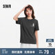 森馬（Semir）[商場同款]短袖T恤女小狗刺繡夏季2025寬松衣服休閑101325100092