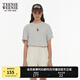 Teenie Weenie小熊多巴胺T恤2025夏季新款圓領(lǐng)時(shí)尚休閑短袖上衣女 中灰色 M