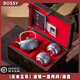 BOSSY大師作品鎏銀功夫茶具一壺兩杯天命玄鳥(niǎo)漢瓦壺禮盒裝復古精美送禮 【天命玄鳥(niǎo)】鎏銀一壺兩杯/提壺