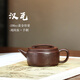 紫來(lái)順宜興名家劉向東紫砂壺純手工刻繪劍流漢瓦壺正品送領(lǐng)導(dǎo)送男士禮品 劉向東紫泥劍流漢瓦 190ml
