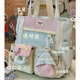 立意可愛(ài)痛包斜挎包女學(xué)生手提上課補習袋日系ins大容量單肩托特包 薄荷綠（徽章2+糖果兔）不帶內飾