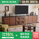南蘭2025新款法式復(fù)古實(shí)木電視柜中古風(fēng)客廳高級(jí)感家用收納儲(chǔ)物柜 氛圍感半墻組合柜【3.1米】