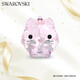 施華洛世奇（SWAROVSKI）粉紅貓桌面仿水晶擺件家居客廳電視玄關(guān)喬遷新家工藝禮品5658317