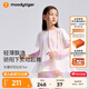 moodytiger[開學(xué)禮]女童仙女T恤輕薄涼感夏兒童防曬衣長袖假兩件上衣親子裝 幻境粉【仙女T】 130 cm