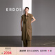 ERDOS 春夏廓形襯衫裙時(shí)尚休閑寬松百搭絲棉混紡商務(wù)通勤女連衣裙 軍綠 XL 170/92A