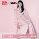 野獸派家居（tbh）三麗鷗Hello Kitty天絲棉家居服套裝四季可外穿條紋睡衣 長(zhǎng)款 M