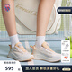 蓋世威（K·SWISS）夏季透氣新款橡膠女運(yùn)動(dòng)跑鞋透氣百搭耐磨防滑運(yùn)動(dòng)鞋9284-W 119溫布爾登白/陽光粉/夢(mèng)幻銀 37.5