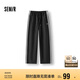 森馬（Semir）休閑褲女吸濕速干格子闊腿褲2025夏季撞色長褲運(yùn)動風(fēng)109325127006