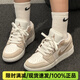 耐克（NIKE）女鞋新款AIR JORDAN 1 LOW低幫AJ1潮流復古百搭耐磨輕便運動鞋 HF1863-200/白棕翻毛皮 36.5