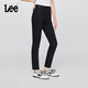Lee25秋冬新品舒適經(jīng)典五袋款高腰黑色女牛仔褲 黑色  27 
