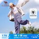 駱駝（CAMEL）直筒梭織工裝長褲女防潑水百搭傘兵褲 C24CA6L6619 拂袖紫 L
