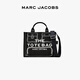 MARC JACOBS【新年禮物】中號拼色時(shí)尚通勤手提包背提包黑色