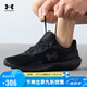 安德瑪（Under Armour）夏季男子跑步鞋透氣輕便訓練鞋健身休閑鞋3028234 黑色001 43