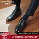 報喜鳥(niǎo)（SAINT ANGELO）2025秋季新款男士商務(wù)真皮休閑皮鞋正裝舒適寬楦德比鞋婚鞋爸爸鞋 黑色 41