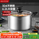 美廚（maxcook）湯鍋 304不銹鋼湯鍋湯煲24cm 加厚復(fù)合底 電磁爐通用MCT8220