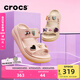 卡駱馳crocs經(jīng)典泡芙?jīng)鲂孢m耐磨坡跟泡芙鞋戶(hù)外拖鞋|207670 石英粉-6UR(含智必星) 37 (230mm) 38