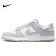 耐克NIKE男休閑板鞋 DUNK 運動鞋HF5441-105白灰43