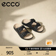 愛步（ECCO）拖鞋男 25年沙灘一腳套外穿男鞋 科摩500984 黑色50098402001 39
