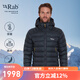 Rab24秋冬新品Electron男士連帽疏水防風輕便750蓬鵝絨羽絨服 QDB-69 黑灰色BEL M