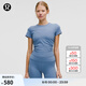 lululemon丨All It Takes 女士運動 T 恤 *羅紋 Nulu? 瑜伽上衣 LW3GNAS 水洗牛仔藍 M /8