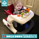 stabo學(xué)步車防O型腿嬰兒學(xué)步車多功能防側(cè)翻折疊可坐可推寶寶六一禮物 【安全學(xué)步車】高雅灰 豪華版(餐盤音樂+腳墊+備用坐墊)