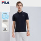 FILA 斐樂(lè )官方polo衫男2025年夏季涼感短袖t恤透氣男士休閑商務(wù)上衣
