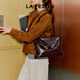 拉菲斯汀抱抱包包女2025新款夏大容量托特包腋下郵差包通勤凱莉包 622607 栗子棕【可裝11英寸iPad】