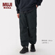無印良品（MUJI）男式 水洗輕便 工裝褲 男士長(zhǎng)褲子休閑褲男裝 25年春季 AE0Z0A5S 黑色 L (175/88A)