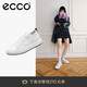 愛步（ECCO） 板鞋女 牛皮輕盈厚底增高小白鞋 街頭ACE女鞋856813 白色37