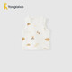 童泰（TONGTAI）嬰兒背心夏季純棉寶寶衣服護(hù)肚馬甲男女童打底內(nèi)衣提花棕色90cm