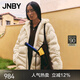 江南布衣（JNBY）冬季羽絨服女中長外套海浪絎縫寬松連帽輕盈溫暖通勤5N0C13230 681/淡雅粉 S